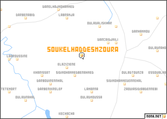 map of Souk el Had des Mzoura