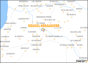 map of Souk el Had du Drâa