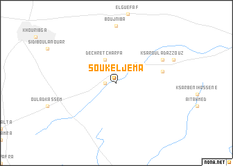 map of Souk el Jemâ