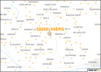 map of Souk el Khemis