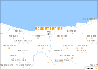 map of Souk et Tenine