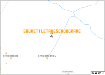 map of Souk et Tleta des Chougrane