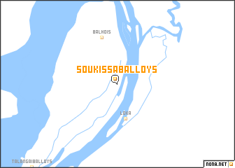 map of Soukissa-Balloys