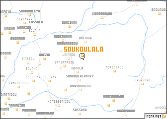 map of Soukoulala