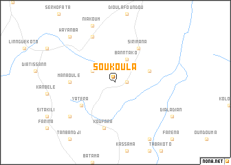 map of Soukoula