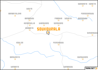 map of Soukourala