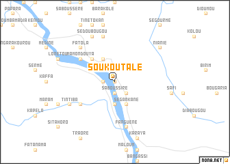 map of Soukoutalé
