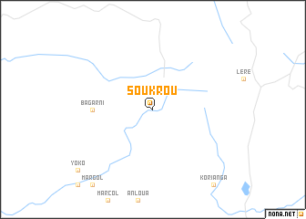 map of Soukrou