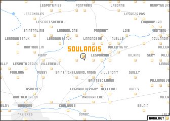map of Soulangis