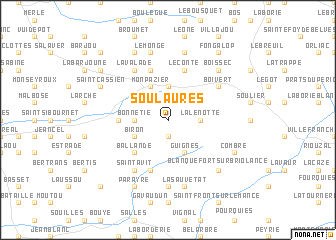 map of Soulaures