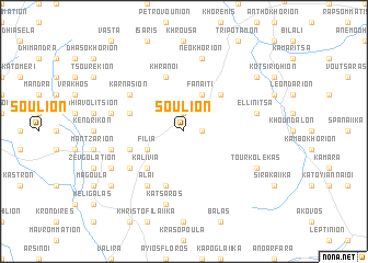 map of Soúlion