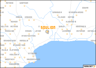 map of Soúlion