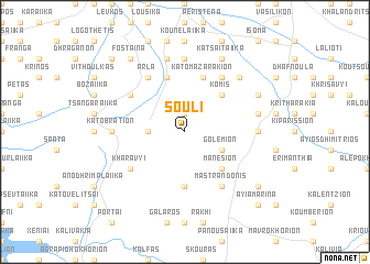 map of Soúli