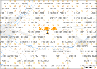 map of Soumagne