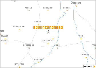 map of Soumazangasso