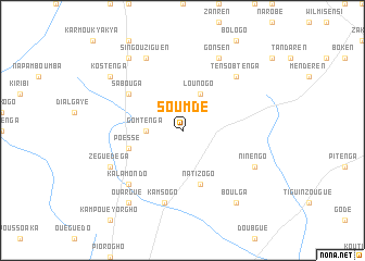 map of Soumdé