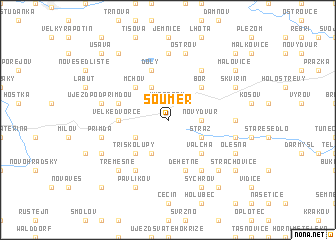 map of Souměř