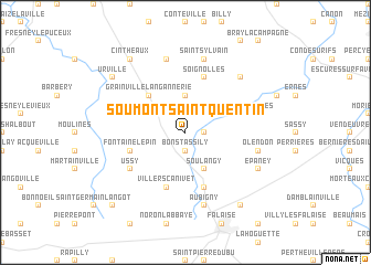 map of Soumont-Saint-Quentin