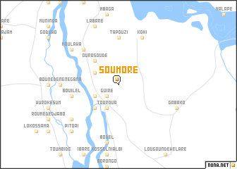 map of Soumoré