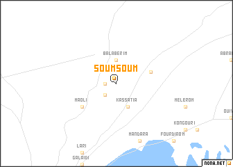 map of Soum Soum