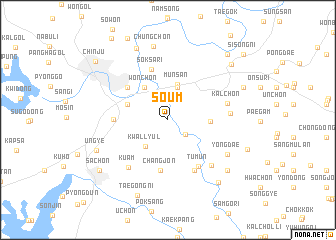 map of Soŭm