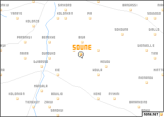 map of Souné