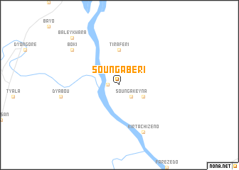 map of Sounga Béri