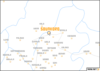 map of Sounkoro