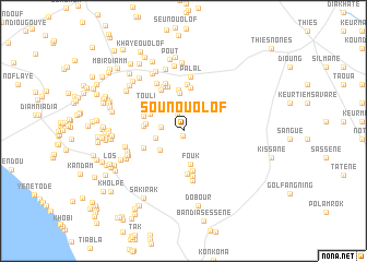 map of Soun Ouolof