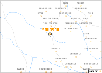 map of Sounsou