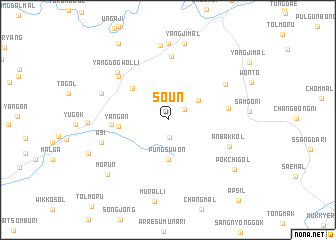 map of Sŏŭn