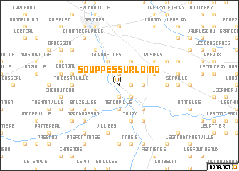 map of Souppes-sur-Loing