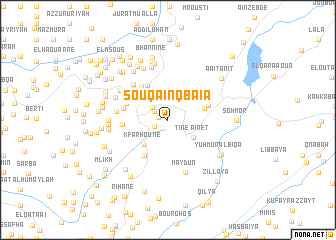 map of Soûq aïn Qbaïa