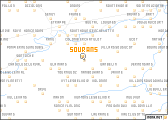 map of Sourans