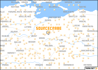 map of Source Crabe