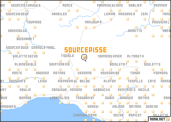map of Source Pisse