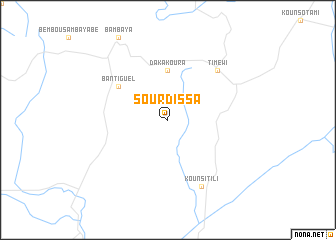 map of Sourdissa