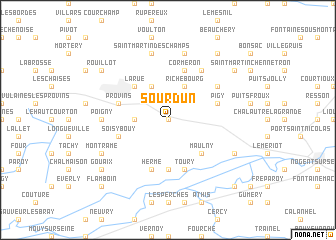 map of Sourdun