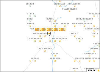 map of Sourkoudougou