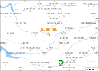 map of Sournac