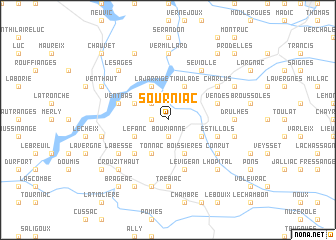 map of Sourniac