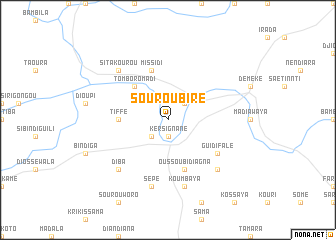 map of Souroubiré