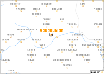 map of Souroudian