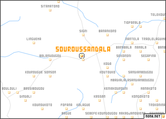 map of Souroussan Dala