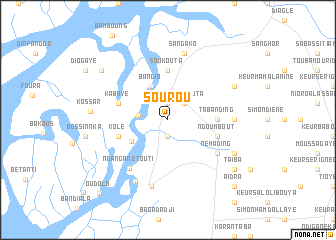 map of Sourou