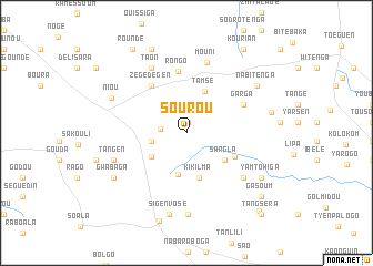 map of Sourou