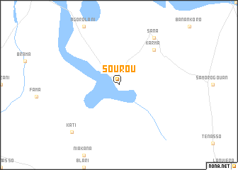 map of Sourou