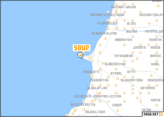 map of Soûr