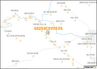 map of Sousa Corners