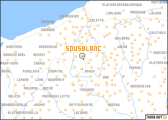 map of Sous Blanc